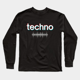 Techno Music Long Sleeve T-Shirt